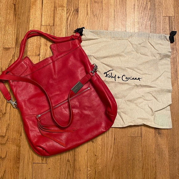 ❣️RED City bag by Foley + Corinna-NEW condition! - Picture 2 of 8